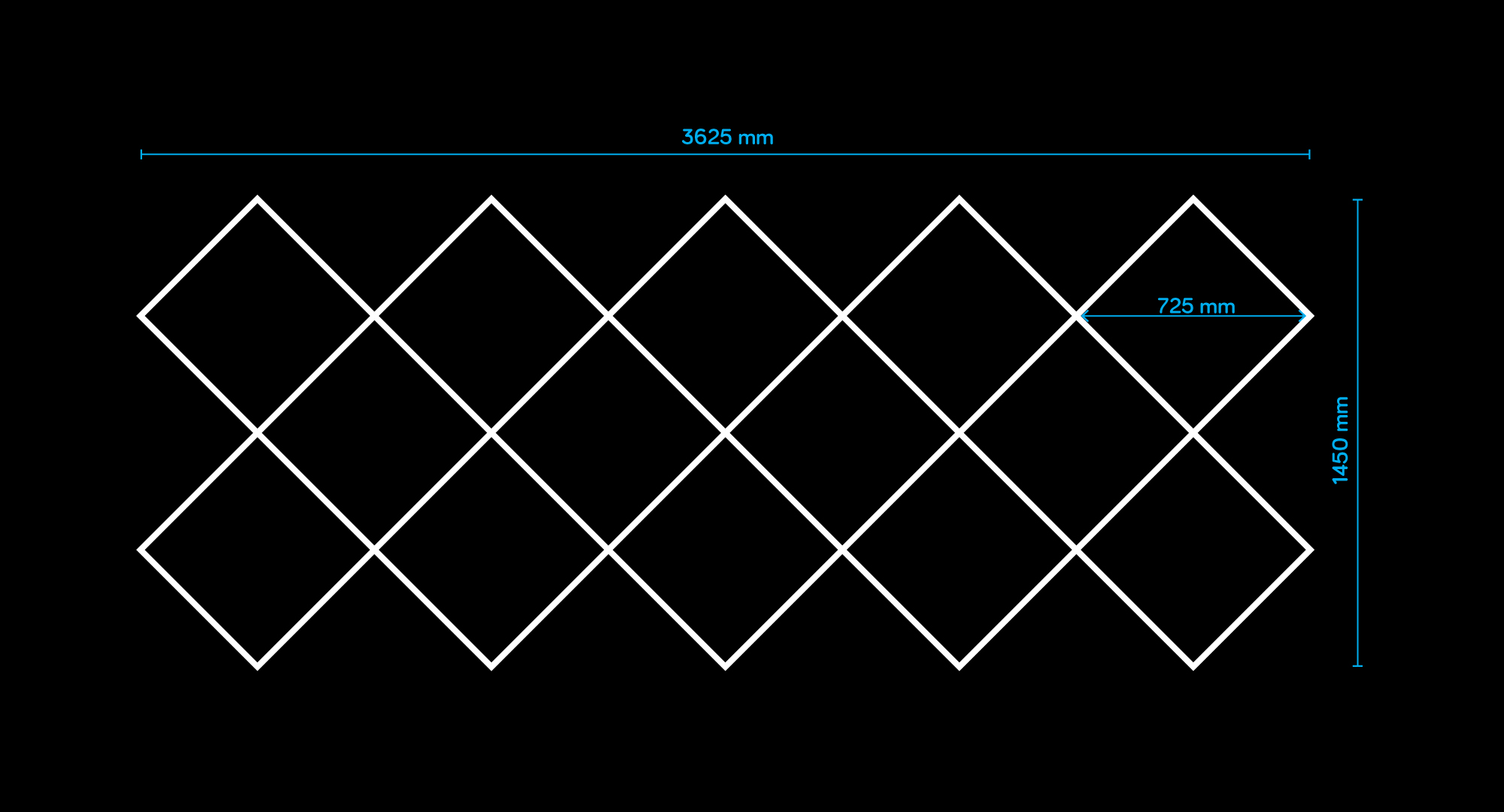 hexagonalna modularna led rasveta